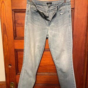 Kenneth Cole Women's Skinny Jeans Mid-Rise Slim Fit No Hem Size 30